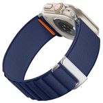 Charlam Strap Compatible with Apple Watch Ultra 2/ Ultra Strap 49mm 46mm 45mm 44mm 42mm for Men, Soft Elastic Nylon Sport Band for iWatch SE Series 10 9 8 7 6 5 4 3 2 1, Blue