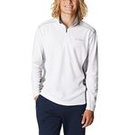 Columbia Men's Fleece Pull Over, White, City Grey, S