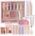 ICE LOVE All in One Makeup Set Full Kit, 11 Pieces Professional Makeup Gift Set for Women Girls, include Lip Gloss, Eyebrow, Eyeliner, Eyeshadow, Blush, BB Cream (01)