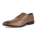 LOUIS STITCH Men's Egyptian Crust Leather | Handmade | British Tan Derby Formal Lace Up Shoes for Men (LSNRXPLBT) - UK 7