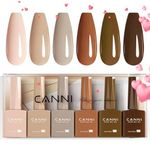 CANNI 9ml Hema-Free Gel Nail Polish Set- 6Pcs from BELLE GAGA Nail Gel Manicure Kit, Soak Off LED Polish DIY at Home Salon Gifts for Women Girls (2310, 6pcs Set)