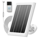 Solar Panel for Ring Doorbell (2024), 5W Ring doorbell Solar Charger for Doorbells, Ultral-Thin Type-C Charging Port Solar Panel with 4m Charging Cable