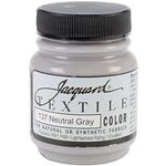 Jacquard Textile Color Fabric Paint 2.25 Ounces-Neutral Gray