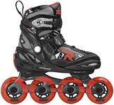 Roces Boys' Moody Boy TIF Inline Skates, Black-Sport Red, 36-40