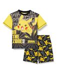 Pokemon Boys Pyjamas, Pikachu Short PJs, Ages 6 to 13 Years Old, Official Kids Pokemon Merchandise (UK, Age, 6 Years, 7 Years, Regular, Yellow)