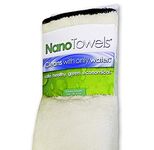 Nano Towels Life Miracle - Amazing Eco Fabric That Cleans Virtually Any Surface with Only Water. No More Paper Towels Or Toxic Chemicals. 4-Pack (14x14, Vanilla)