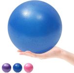 Small Pilates Ball, Therapy Ball, Mini Workout Ball, Core Ball, 9 Inch Small Exercise Ball for Pilates Yoga Workout Bender Core Training and Physical Therapy, Mini Bender Ball (Blue)