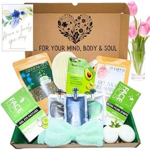 SPA DAY Scatola Coccole, Set Regalo Donna, Regali per la cura di sé, Set Spa Donna Regalo, Cesto Coccole Compleanno per Donne, Confezione Regalo, Set Bagno Donna Regalo, Set Spa Donna - Classico