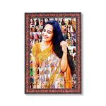 MUSHA 12x8 Inch Mosaic Photo Wooden Frame - Customizable, 56 Background Photos,Wall Mount, Frames