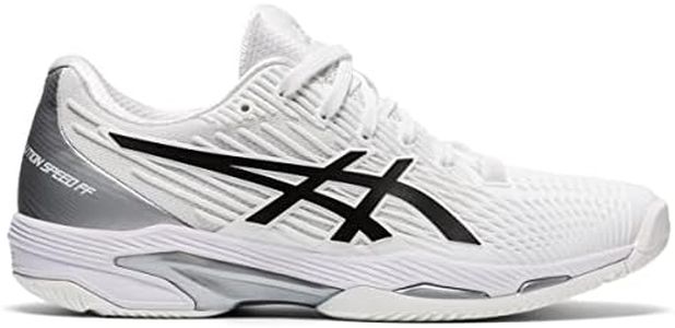 ASICS Women's Solution Speed FF 2 Tennis Shoes, 5.5M, White/Black