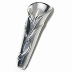 Corsage Creations Calla Lily Buttonhole - Silver