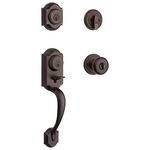 Kwikset Montara Single Cylinder Handleset w/Juno Knob Featuring SmartKey in Venetian Bronze Kwikset