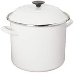 Le Creuset Enamel On Steel Stockpot, 10 qt., White