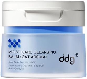 ddg Moist Care Cleansing Balm with Oat Aroma-Makeup Remover Balm for Sensitive Skin,Facial Cleanser for Heavy Makeup Removal,with Natural Plant Oils,Nourish & Hydrate(100ml/3.38fl.oz)