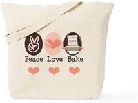 CafePress Peace Love Bake Bakers Ba