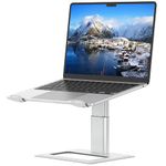 SOUNDANCE Adjustable Laptop Stand for Desk, Computer Stand, Ergonomic Laptop Riser Holder Compatible with 10 to 17.3 Inches Notebook PC Computer (Silver)