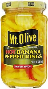 Mt Olive Hot Banana Pepper Rings, 12 oz