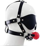 Leather Harness Mouth Plug Eye mask