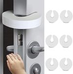 6 Pack Door Pinch Guard and Door Slam Stopper. Use Safety Door Guard Made of Soft Foam to Keep Door Open. Serves As a Protector for Kids (6, White)