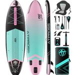 ATPROSS 11'6"x35" Inflatable Stand Up Paddle Board with Kayak Seat, Premium SUP Paddle Boards for Adults, 450lbs Extra Wide Blow up Paddle Boards for Yoga Fishing Paddle Board