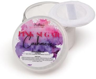 JerrBear’s Pink Sugar Cashmere Dusting Powder, Talc Free Body Formula for Women, Soft Scented Skin Care, Gentle Powder for Daily Freshness, 4oz Jar