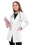 Adar Universal Lab Coats for Women - Perfection 32" Lab Coat - 811 - White - L