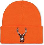 Klarny Outdoors Winter Hat for Kids - Adorable Beanie for Babies | Knitted Skullcap for Boys & Girls | for Ages 0-36 Months Blaze Orange