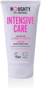 Noughty 97% Natural Intensive Care Leave In Conditioner, to Banish Damaged Hair and Split Ends with Sweet Almond Extract and Argan Oil, Sulphate Free Vegan Haircare 150ml