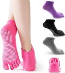 CAFANDY Yoga Toe Socks with Grips f