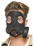 Smiffys Gas Mask Black Rubber