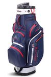 BIG MAX 2024 DRILITE SILENCIO 2 GOLF CART TROLLEY BAG - NAVY / SILVER / RED