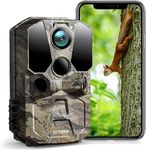 CEYOMUR Wildlife Camera, 4K 40MP WiFi Bluetooth Trail Camera with 120° Motion Sensor 0.2s Trigger Speed Hunting Camera with 36pcs IR LEDs Night Vision and IP66 Waterproof for Wildlife Monitoring