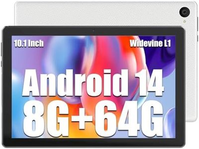 kotsren Tablette, Tablette 10 Pouces, Android 14 Tablette, Tablette Octa Core avec Double caméra, 8GB RAM 64GB ROM 1TB Expand, Tablette avec 2.4G+5G WiFi, Bluetooth, 5000mAh Battery