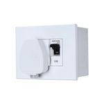 Anchor by Panasonic 20 Amp Modular AC Box with Single Pole MCB enclosure and Heavy Duty ISI 3 Pin Plug Top (White, 98488)