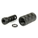 ALL STEEL Muzzle Brake 1/2x36 TPI for 9MM + 13/16-16 TPI Sound Sleeve Forwarder