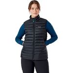 Rab Women's Microlight Down Insulated Lightweight Vest for Hiking, Trekking, & Skiing - Black - 14