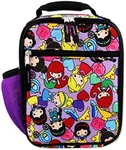 Disney Princess Emoji Girl's Soft Insulated School Lunch Box (One Size, Purple)