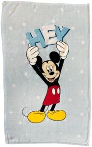 Mickey Mouse, Morbido e Caldo Plaid, Coperta Plaid Divano Per Bambini, Coperta Letto Singolo, Marvel, Disney, 100x150 cm