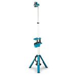 Makita DEADML814 LED Construction Spotlight DML814 Work Light with Tripod Luminous Flux 3000/1700 / 900 Lumens 12 Bright LEDs 3 Levels