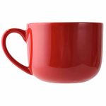 CAILIDE 50oz large Ceramic Soup Mug with Handles for Coffee, Tea, Ice Cream, Cereal (Red)