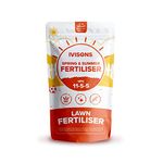 Ivisons 1KG Summer Lawn Fertiliser NPK 11-5-5 | Homogenous Mini Granular Lawn Feed | Slow Release High Nitrogen Fertiliser For Healthy Growth & Greener Grass | Covers 28-40m2