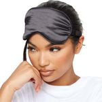 SMUG Satin Sleep Mask & Eye Mask | Deep Dream Sleep Masks for Women & Men | Soft Sleeping Eye Mask to Nourish Skin, & Reduce Dark Circles | Eye Sleep Mask to Block Out Light | Black