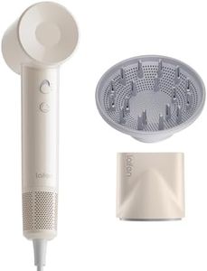 Laifen SE Lite Hair Dryer, Negative Ionic Blow Dryer with 100,000 RPM Brushless Motor for Fast Drying, High-Speed Low Noise Thermo-Control Hair Dryer with Lightweight Design and 2 Nozzles