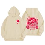 Pink Palm Puff Hoodie Kids 11-12,Womens Graphic Hoodie Oversized Sweatshirts Letter Print Pullover Pink Palm Puff Print Sweaters with Pocket Loose Casual Hoodie Coat Winter Fall Outfits Y2k Clothes