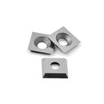 CDBP 11mm Square Straight Carbide Inserts for Woodturning, 11x11x2.0mm for Replacement Cutter Knives for Woodworking Roughing Tool, 3pcs