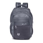 Laptop Backpack Multiple Compartments Padded Shoulder Straps Or Durable Fabric (GREY)