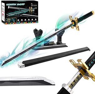 Demon Slayer Swords Compatible with Lego Sets for Adults and Kids, 40in Tokitou Muichirou Sword Building Block with Scabbard and Stand, Anime Sword Building Toy Katana Demon Slayer Gift, 771 Pcs