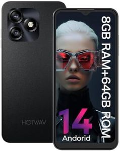 HOTWAV Note 15 Smartphone 2024 Android 14 Cellulare 8GB RAM+64GB ROM/1TB TF 6,6'' HD+,5160mAh 13MP Fotocamera Dual SIM 4G Telefono Cellulare,Ultra Sottile/GPS/Montato Lateralmente Fingerprint/Face ID
