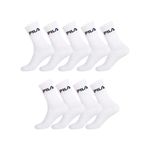 Fila Men's FILA/AM/TNX9 Sport Socks, White, 43/46 (Pack of 9)