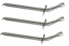 Vermont Castings & Jenn Air Tube Burner Replacement for Gas Grills, Stainless Steel Bent Tube Design - Exact Fit Barbecue Grill Parts by GrillSpot (Set of 3)